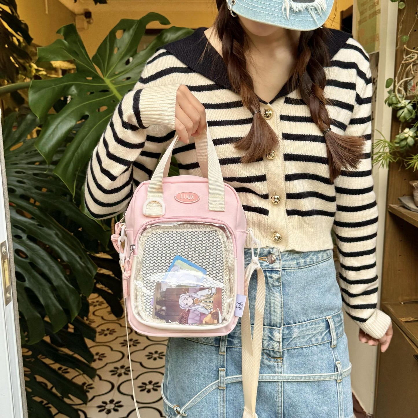 2025 Stylish Cute Letter Print Crossbody Bag for Girls