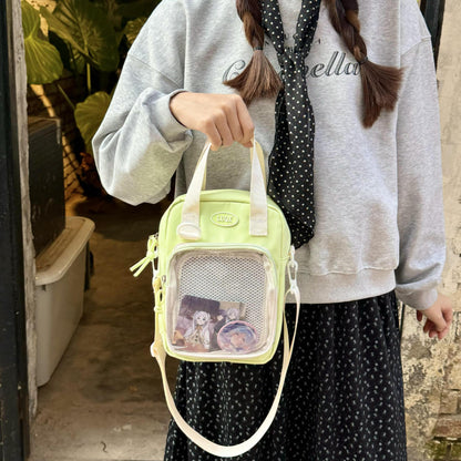 2025 Stylish Cute Letter Print Crossbody Bag for Girls