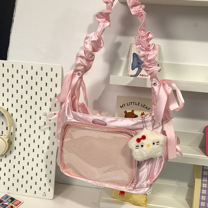 Sweet Lolita Ita Bag - Ruffle Strap Display Bag with Free Charm