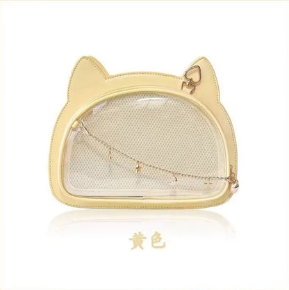 Kawaii Cat Ita Bag - Display Crossbody Purse with Free Badge Board