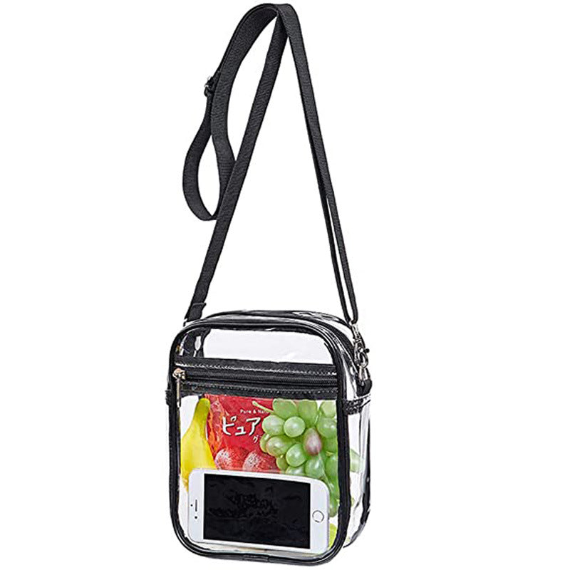 Stadium Approved Clear Bag - Chic Transparent Crossbody for Games & Concerts