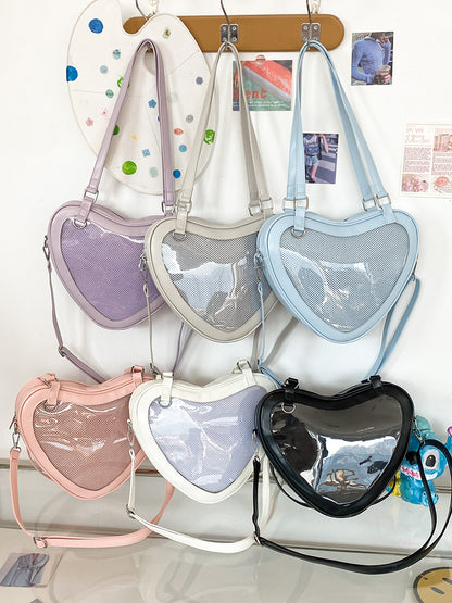 Heart-Shaped ❤️ Ita Bag - Kawaii Display Crossbody Purse