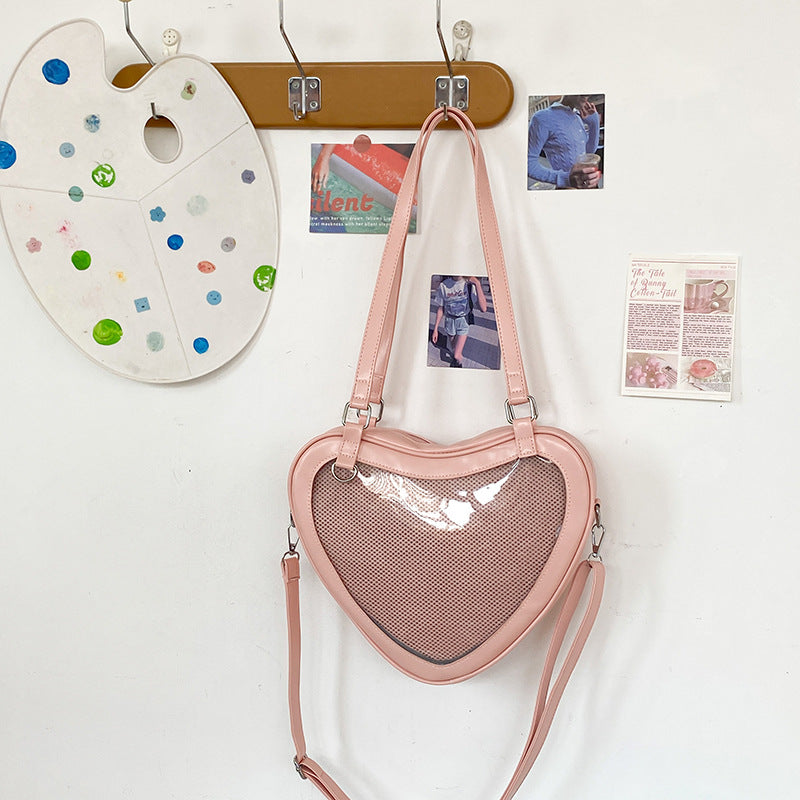 Heart-Shaped ❤️ Ita Bag - Kawaii Display Crossbody Purse