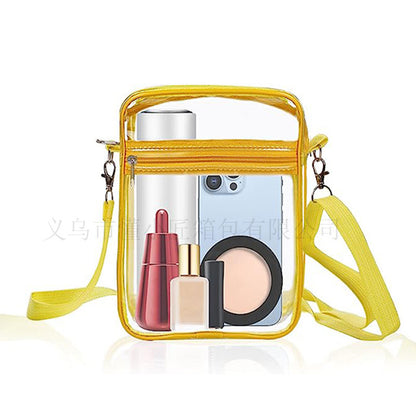 Stadium Approved Clear Bag - Chic Transparent Crossbody for Games & Concerts