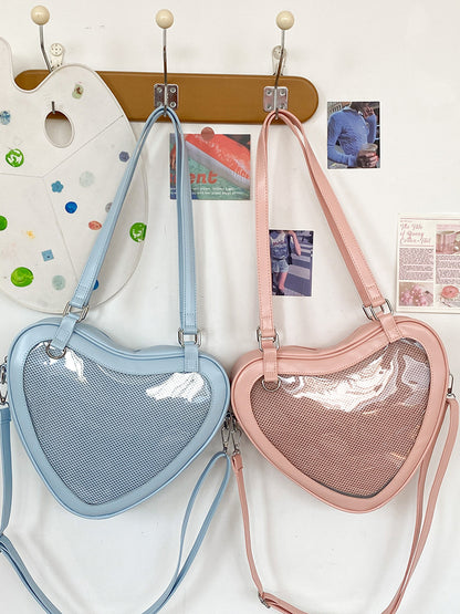 Heart-Shaped ❤️ Ita Bag - Kawaii Display Crossbody Purse