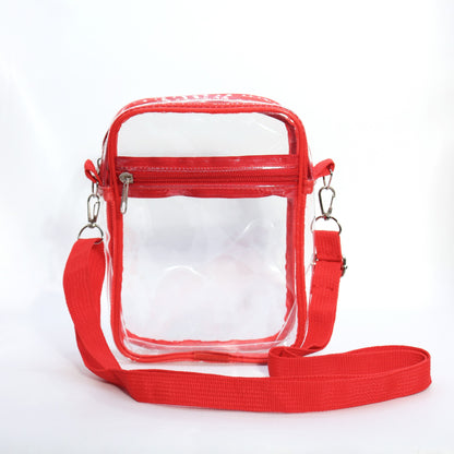 Stadium Approved Clear Bag - Chic Transparent Crossbody for Games & Concerts