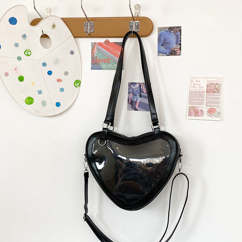 Heart-Shaped ❤️ Ita Bag - Kawaii Display Crossbody Purse